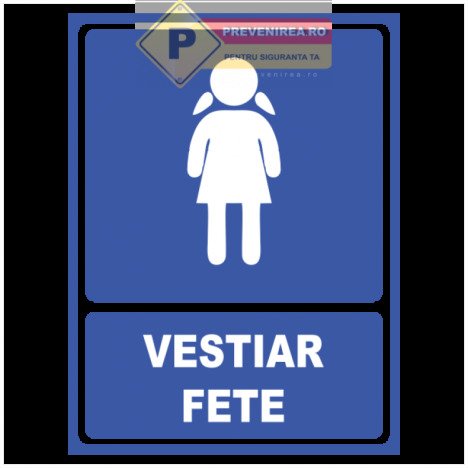 Semn pentru vestiar fete